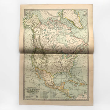 1902 - Map of North America
