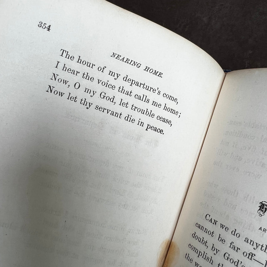 1868 - Nearing Home, Comforts and Counsels For The Aged, First Edition