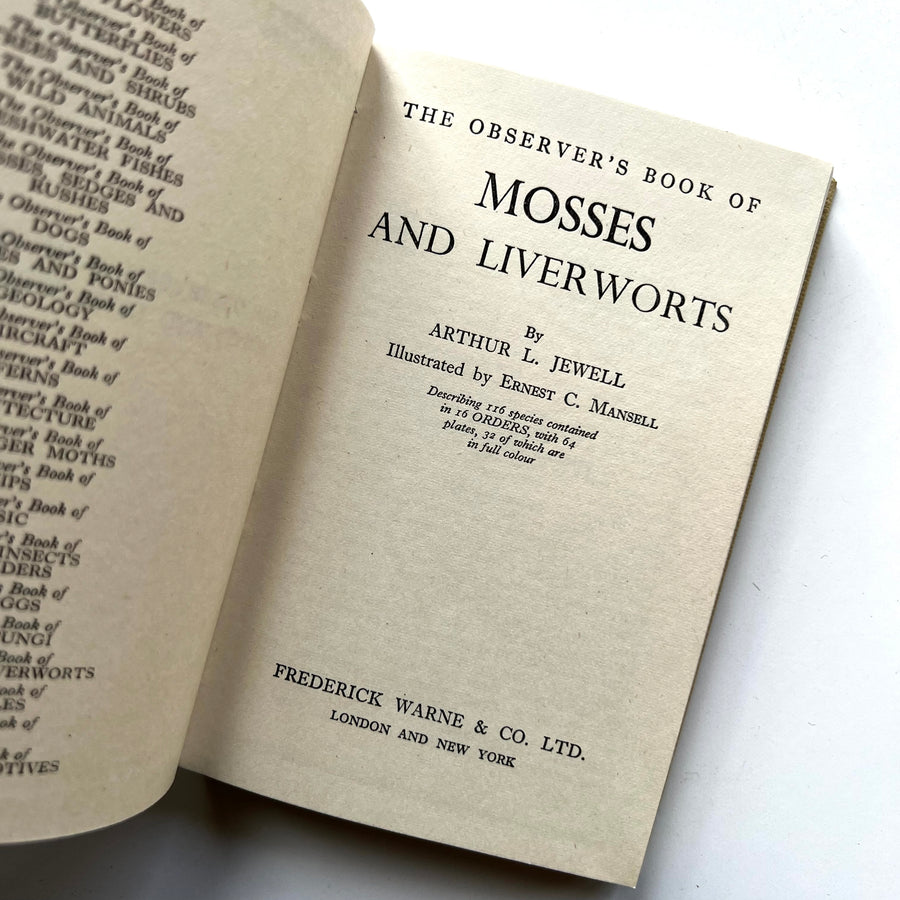 1955 - The Observer’s Book of Mosses & Liverworts