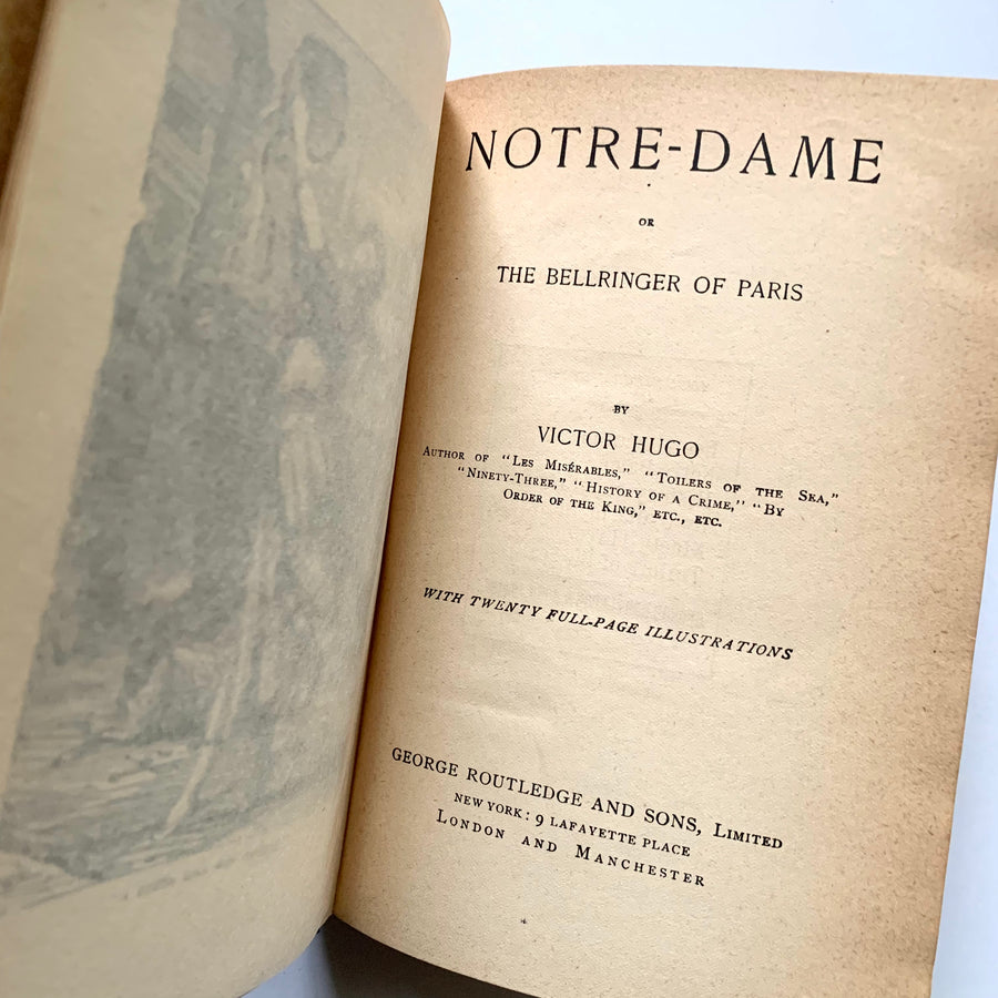 c.Late188os - Victor Hugo Set,Notre-Dame, Toilers of the Sea, By Order of the King