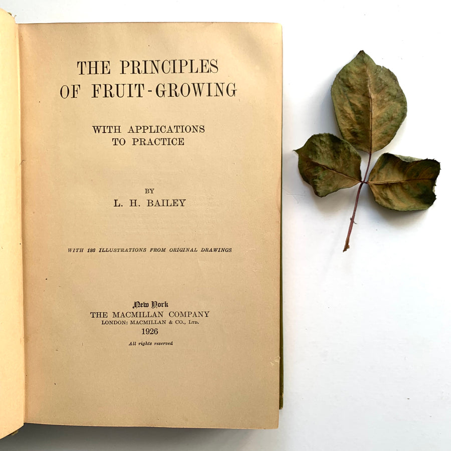 1926 - The Principles of Fruit-Growing