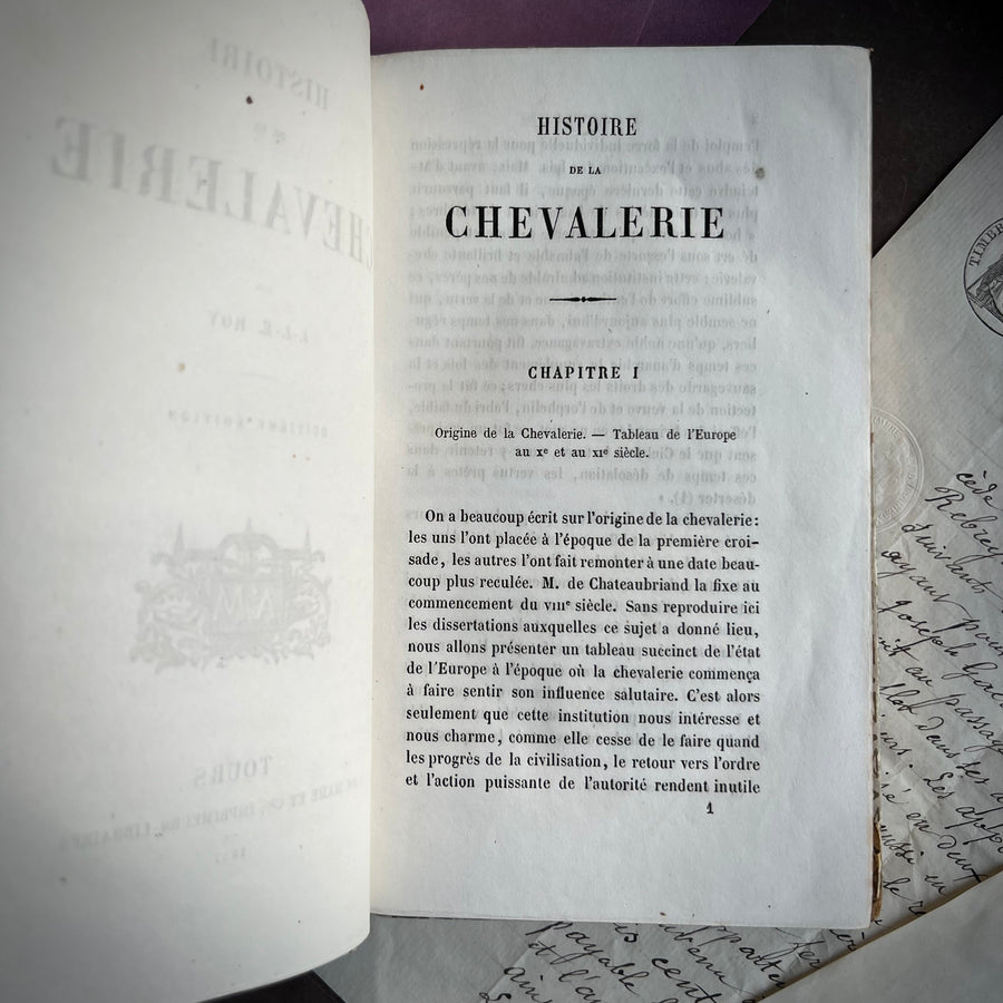 1857 - Histories de la Chevalerie(Cartonnage Binding)