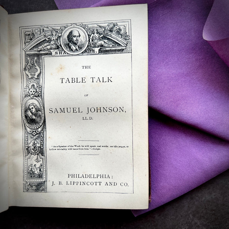 c.1855-1878 - The Table Talk of Samuel Johnson ( miniature book)