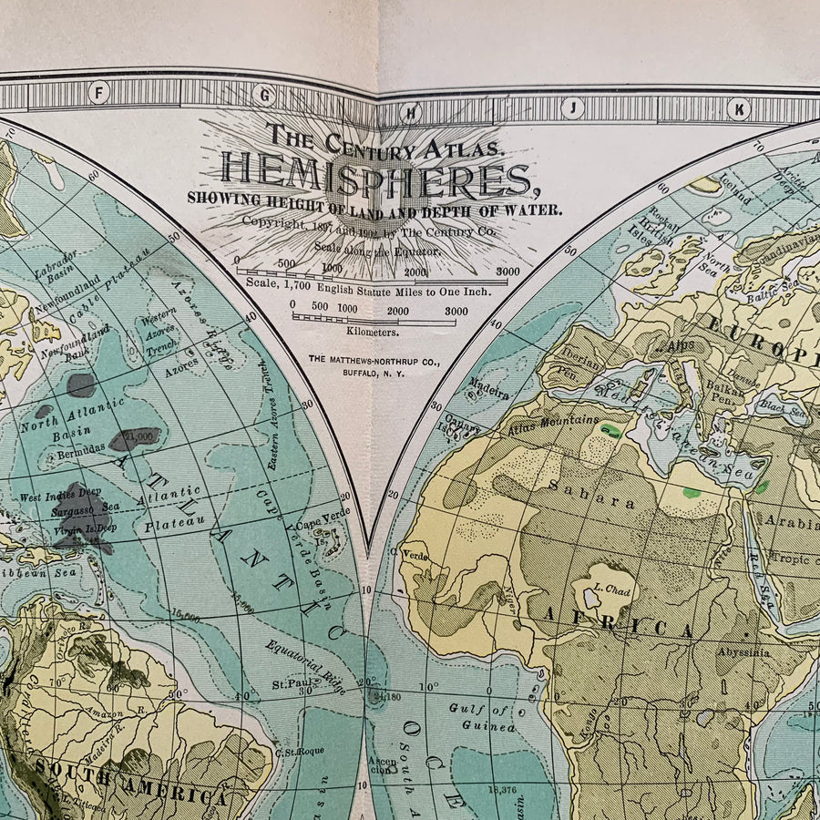 1902 - Map of The Hemispheres