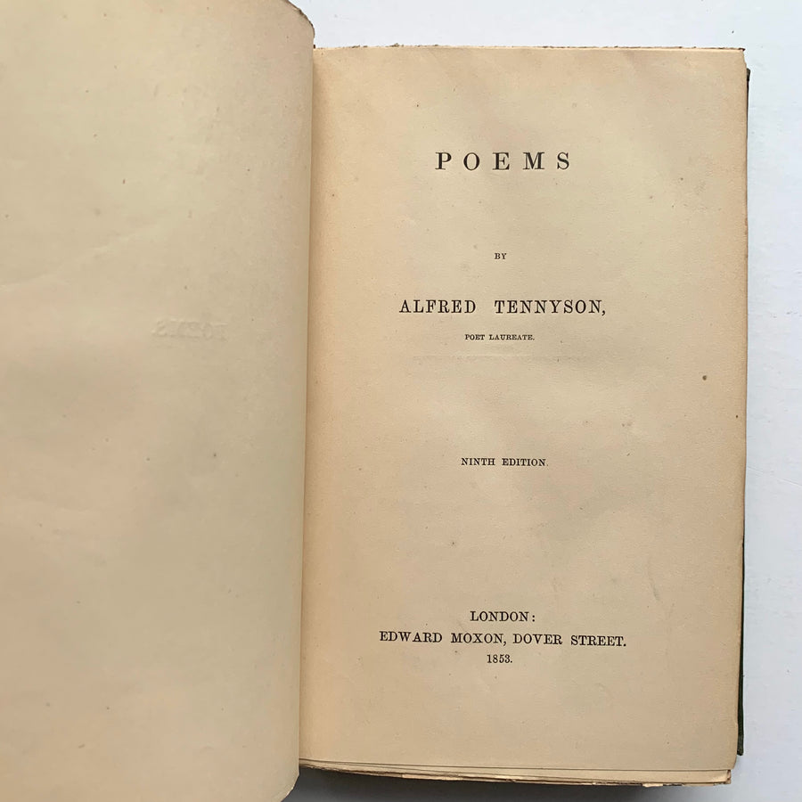 1853 - Poems By Alfred Tennyson