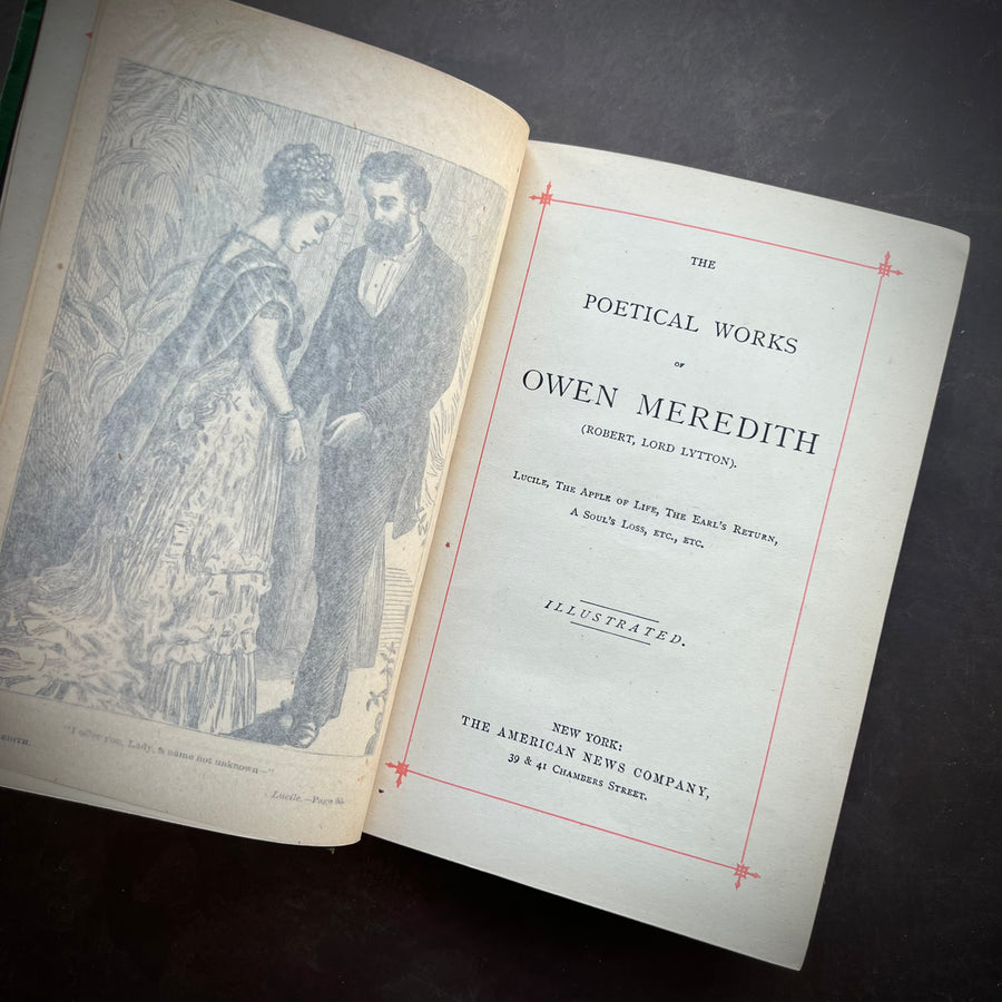 c.1880s - The Poetical Works of Owen Meredith ( Robert, Lord Lytton)