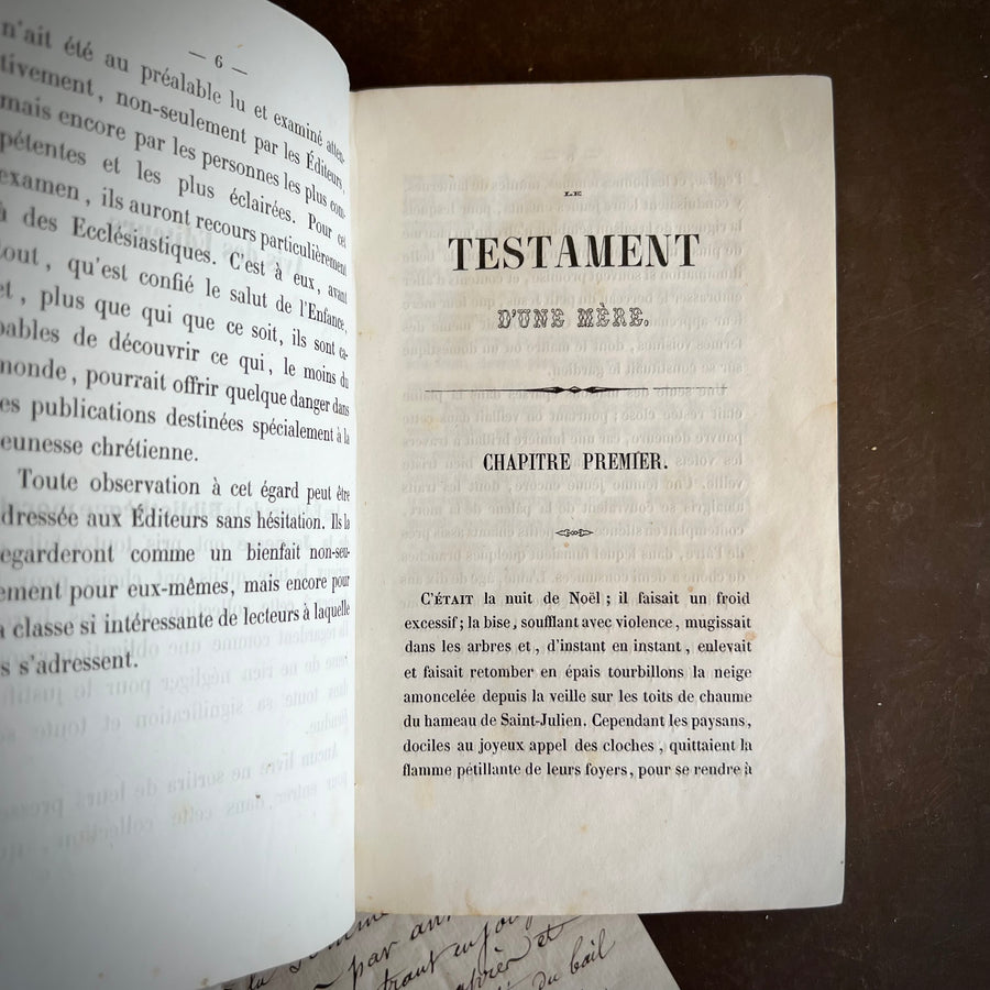 Mid 1800s - Le Testament D’une Mere