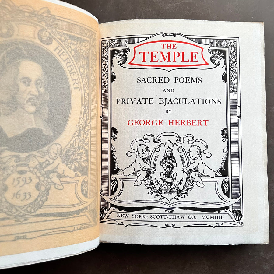 1904 -  George Herbert’s- The Temple: Sacred Poems and Private Ejaculations, First Edition