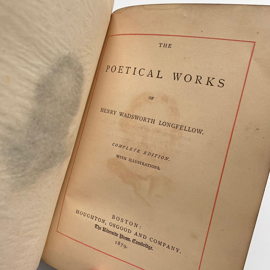 1879 - The Poetical Works of Henry Wadsworth Longfellow