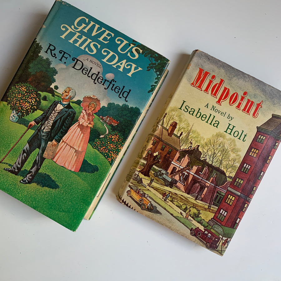Vintage Books With Earthy Dust Jacket Designs
