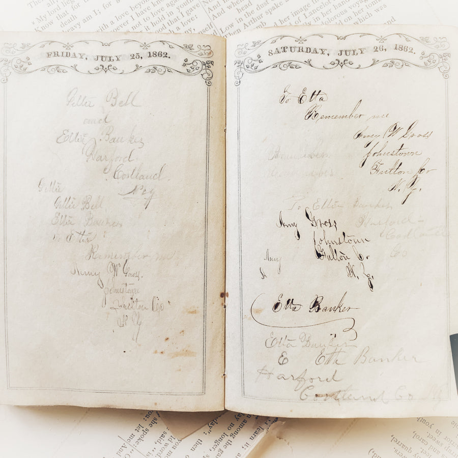 1862 Pocket Diary – Civil War Era